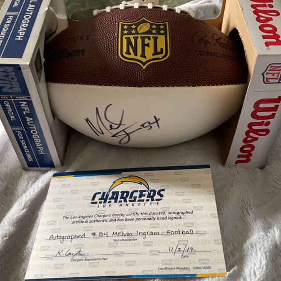 NFL Other - Melvin Ingram autographed football